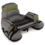 Inflatable Fishing Float Tube Portable with Shoulder Straps and Hand Pump