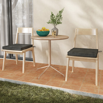 Outdoor Chair Cushion Set of 2 Waterproof Fade-Resistant Olefin Seat Cushions