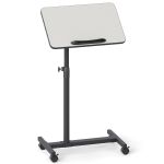 Tavolo laterale regolabile con altezza regolabile e piano inclinabile, Tavolino con ruote per soggiorno e camera da letto 2 Colori