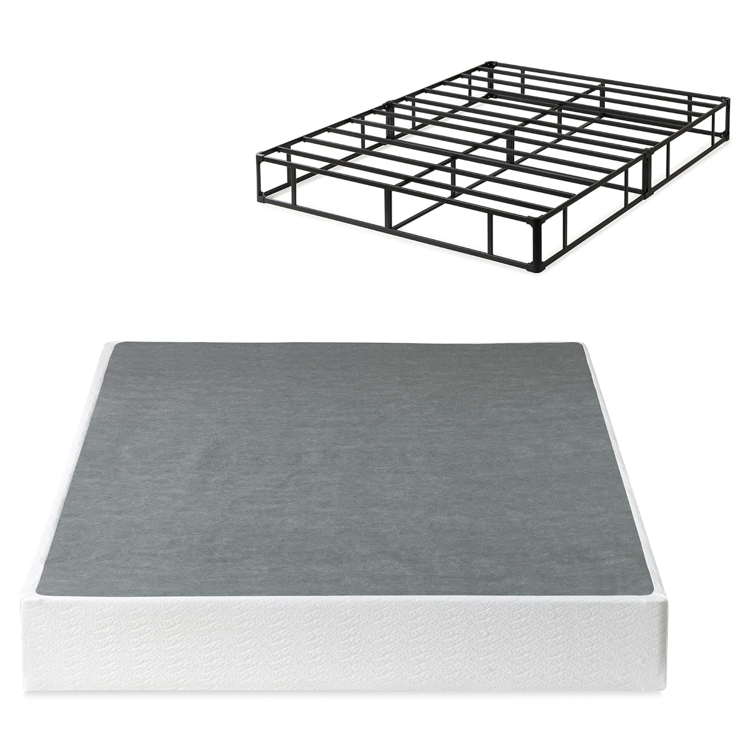 Zinus Queen Size Box Spring – 9 Inch Low Profile Metal Smart Box Spring, Mattress Foundation, Strong Metal Frame, Tool-Free Locking Brackets for Easy Assembly, 5 Year Warranty,...